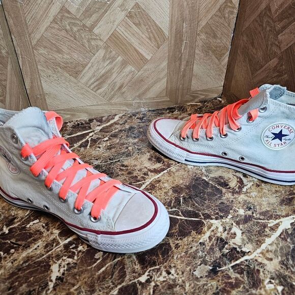 Converse women's All Star hi-top fashion dirty look size 7.     206 - Picture 9 of 12